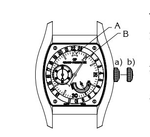 GP芝柏表日夜时间显示设置 <wbr>、日期设置、月相设置方法 GP芝柏表日夜时间显示设置 、日期设置、月相设置方法